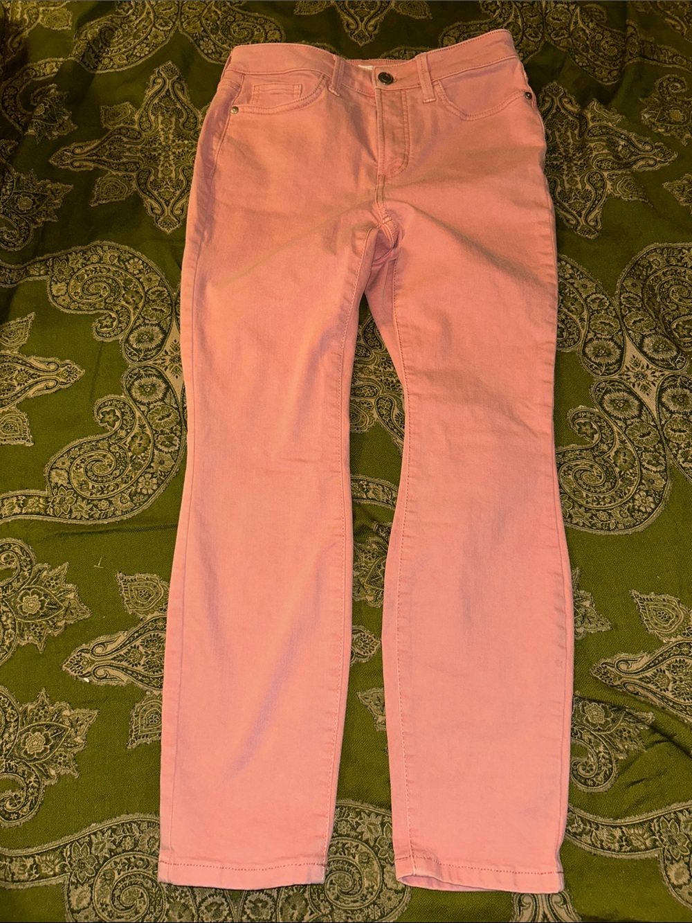 LC Lauren Conrad Orange Skinny Jeans
